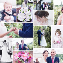 Hochzeitsfoto-Collage