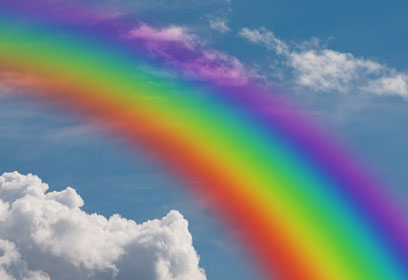 Regenbogen-Collage